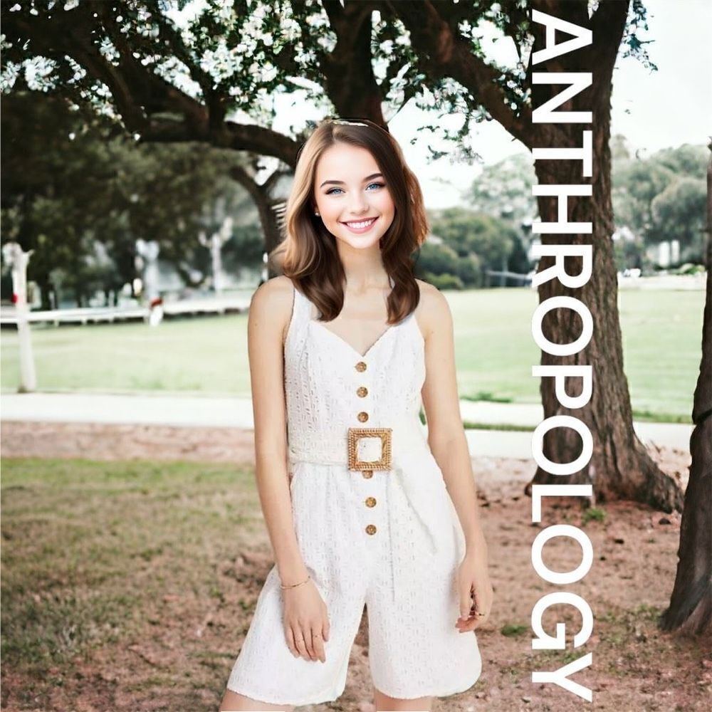 Anthropologie Pants & Jumpsuits Anthropologie Eyelet Romper White Women’s 2